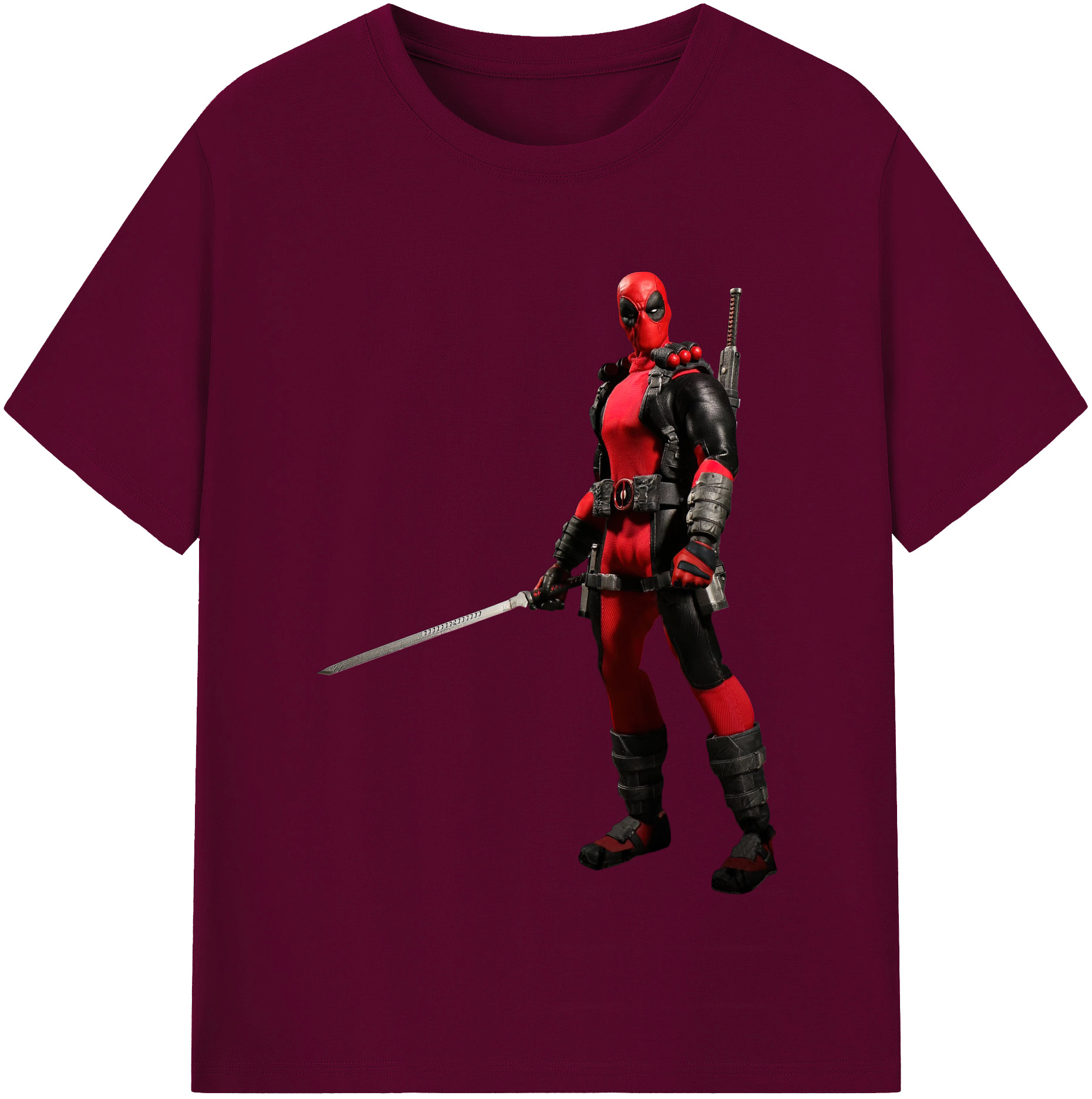 （画像用） Deadpool デッドプール レディースカジュアルプリントTシャツ（綿100％）